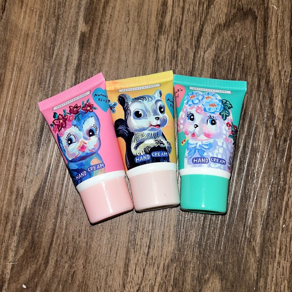 Heath Cote & Ivory mini hand creams